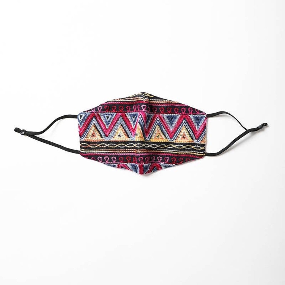 Decorative Pattern Embroidered Face Mask - Picture 3 of 5